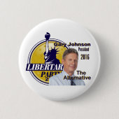 Knopf Garys JOHNSON 2016 Button (Vorderseite)