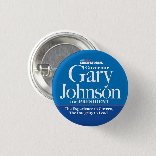 Knopf Garys Johnson Button (Vorne & Hinten)