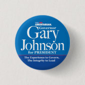 Knopf Garys Johnson Button (Vorderseite)
