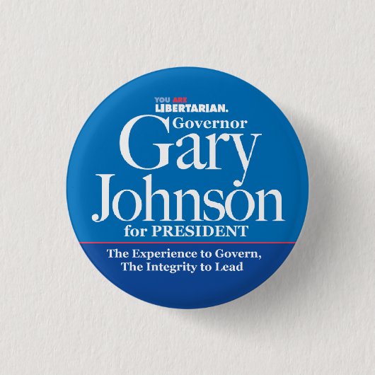 Knopf Garys Johnson Button (Vorderseite)