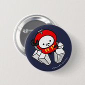 Knopf - GEHEN Sie! Daruma Roboter!! Button (Vorne & Hinten)