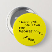 Knopf Gelbes Schwarzes Auge Doktor Button (Vorne & Hinten)