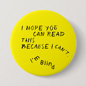 Knopf Gelbes Schwarzes Auge Doktor Button (Vorderseite)