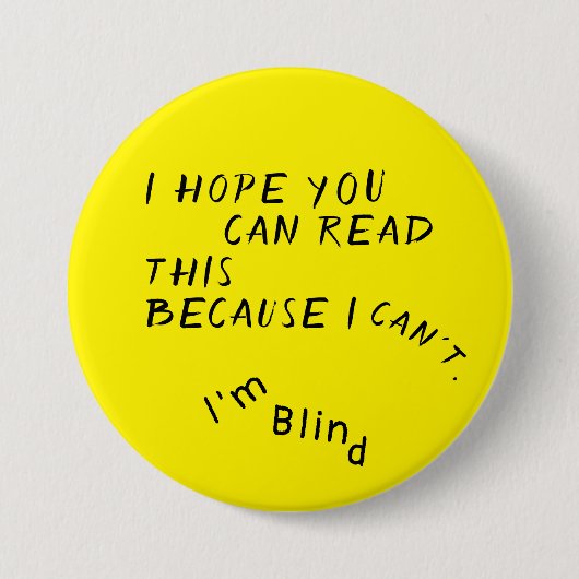 Knopf Gelbes Schwarzes Auge Doktor Button (Vorderseite)