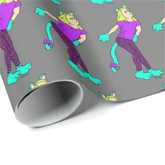 Knopf Geschenkpapier (Rolleneckpunkt)