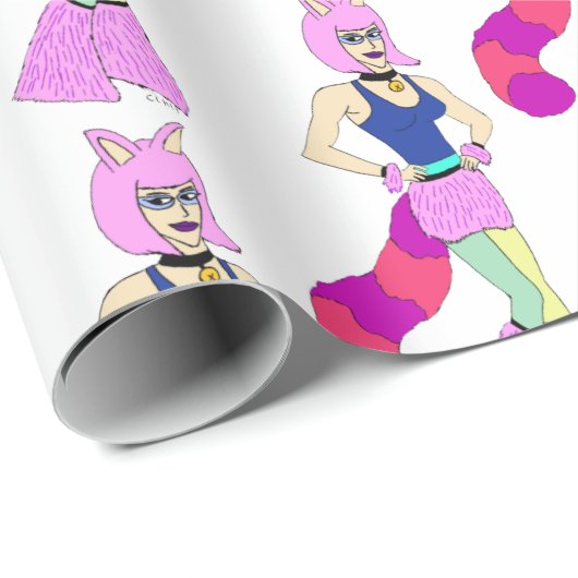 Knopf Geschenkpapier (Rolleneckpunkt)