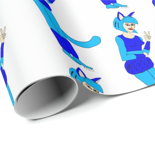 Knopf Geschenkpapier (Rolleneckpunkt)