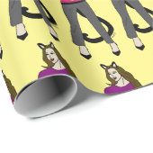 Knopf Geschenkpapier (Rolleneckpunkt)