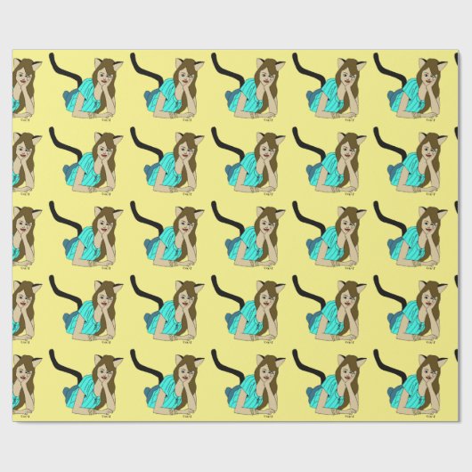 Knopf Geschenkpapier (Flach)