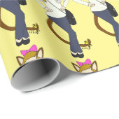 Knopf Geschenkpapier (Rolleneckpunkt)