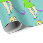 Knopf Geschenkpapier (Rolleneckpunkt)