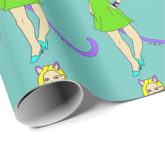 Knopf Geschenkpapier (Rolleneckpunkt)