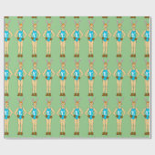 Knopf Geschenkpapier (Flach)