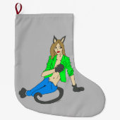 Knopf Großer Weihnachtsstrumpf (Vorderseite)