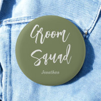 Knopf Grossquadad Seite Grün Weiß