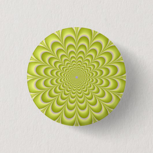 Knopf Grün und Violet Rosette Button (Vorderseite)