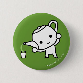 Knopf - grüner Tee - Dollar Button