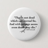 Knopf H.P. Lovecraft Quote Button (Vorderseite)