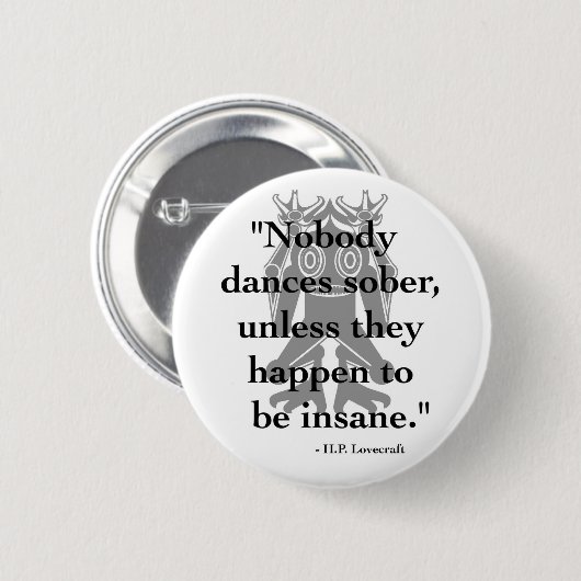 Knopf H.P. Lovecraft Quote Button (Vorne & Hinten)
