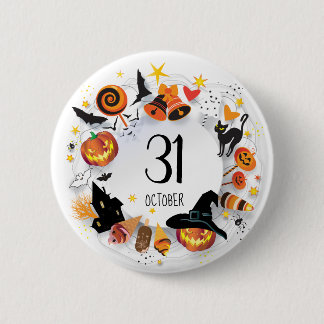 KNOPF Halloweens am 31. Oktober - "Leckerei oder Button