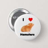 Knopf Hamster der Liebe I Button (Vorne & Hinten)