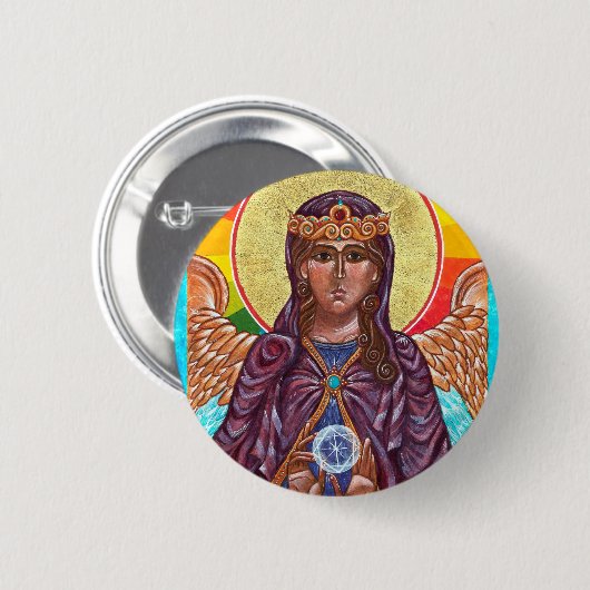 Knopf Heilige Weisheit St. Sophia Button (Vorne & Hinten)