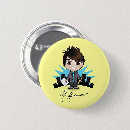 Knopf "Herr-Metropolitan" Button (Vorne & Hinten)