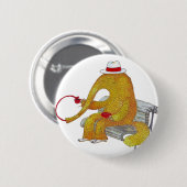 Knopf Herrn Anteater Button (Vorne & Hinten)