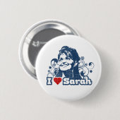 Knopf Herz I Sarahs Palin Button (Vorne & Hinten)