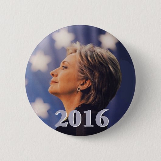 Knopf Hillary 2016 Button (Vorderseite)