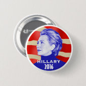 Knopf Hillary 2016 Button (Vorne & Hinten)