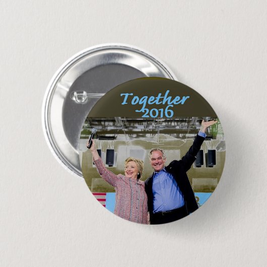 Knopf Hillary 2016 Button (Vorne & Hinten)