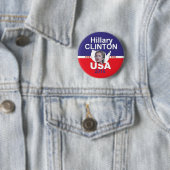 Knopf Hillary 2016 Button (Beispiel)
