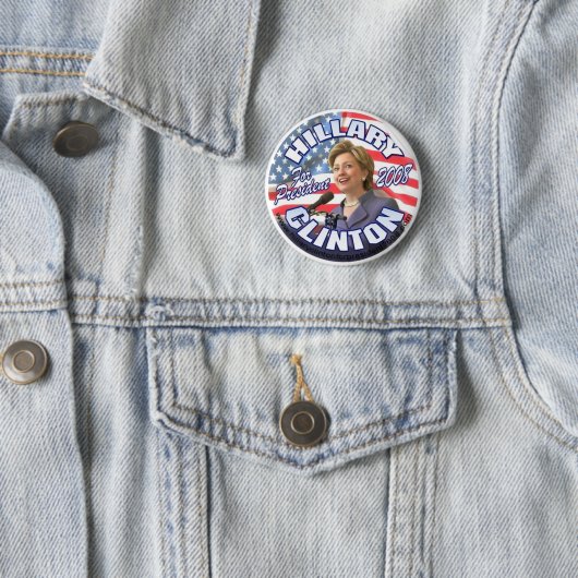 Knopf Hillary Clinton Button (Beispiel)