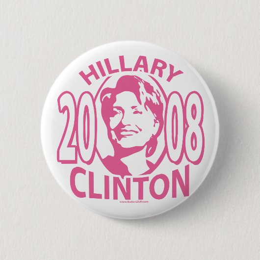 Knopf Hillary Clintons 2008 Button (Vorderseite)