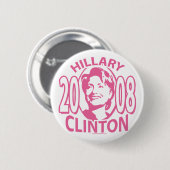 Knopf Hillary Clintons 2008 Button (Vorne & Hinten)