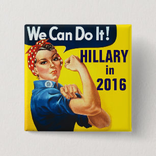 Knopf Hillary Clintons 2016 Button