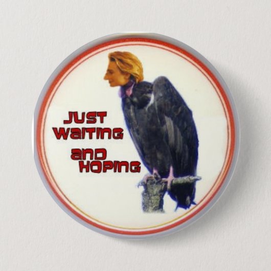 Knopf Hillary-Geier-3-Inch Button (Vorderseite)