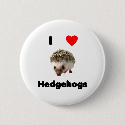 Knopf Igel der Liebe I Button (Vorderseite)