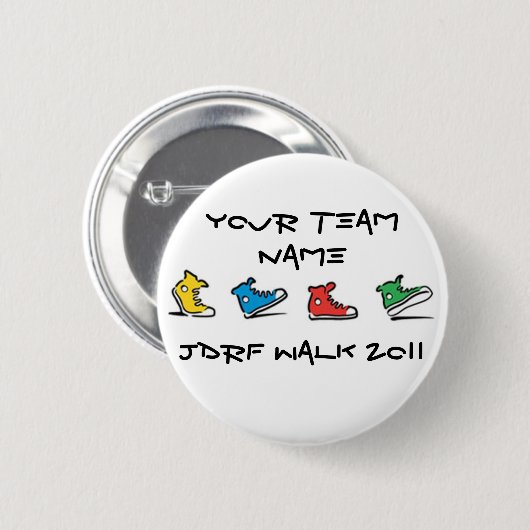 Knopf JDRF Weg-2011 Button (Vorne & Hinten)