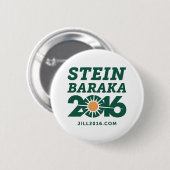 Knopf Jill Stein-Ajamu Baraka 2016 Button (Vorne & Hinten)