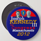 Knopf Joes KENNEDY 6in Button (Vorne & Hinten)
