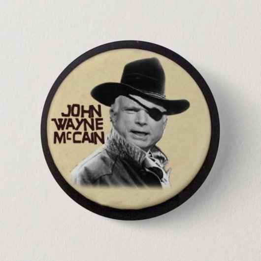 Knopf John Waynes McCain Button (Vorderseite)