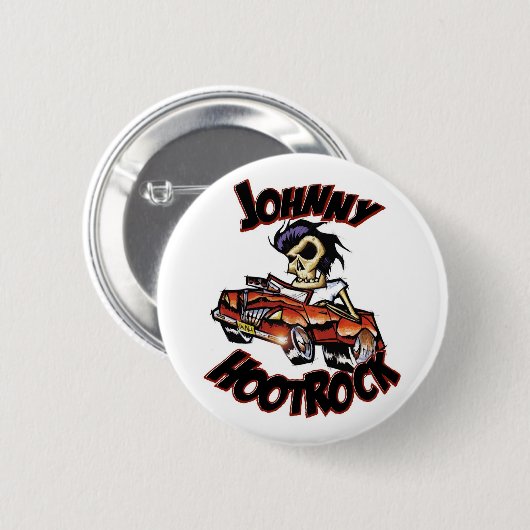 Knopf JOHNNY HOOTROCK Button (Vorne & Hinten)