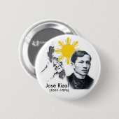 Knopf Jose Rizal Button (Vorne & Hinten)