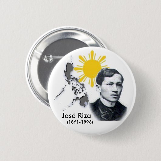Knopf Jose Rizal Button (Vorne & Hinten)