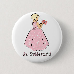 Knopf: Jr.-Brautjungfer Button