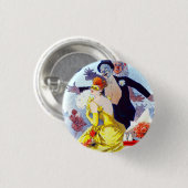 Knopf Jules Cheret Carnaval Button (Vorne & Hinten)