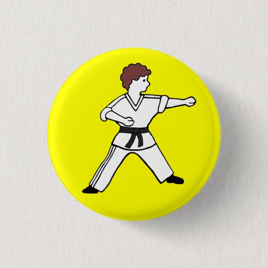 Knopf Karate Kids 15 Button (Vorderseite)