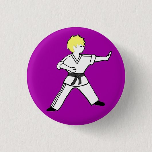 Knopf Karate Kids 7 Button (Vorderseite)